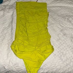 Mikoh swim slightly worn yellow one piece size S